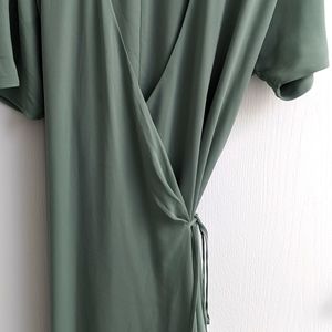 Babaton wallace wrap dress size L